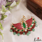 Stunning Peacock Motifs Jadau Pendant With Pearl Bead Drops PS306 (Available In 3 Colors)
