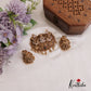 Premium Antique Nagas Lakshmi Motifs Pendant Set With Golden Bead Drops PS270