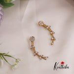 Beautiful Dainty AD Stones Ear Climbers / Ear cuffs E724