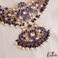Gorgeous Peacock Floral Motifs Jadau Necklace With Pearl Bead Drops NC3192