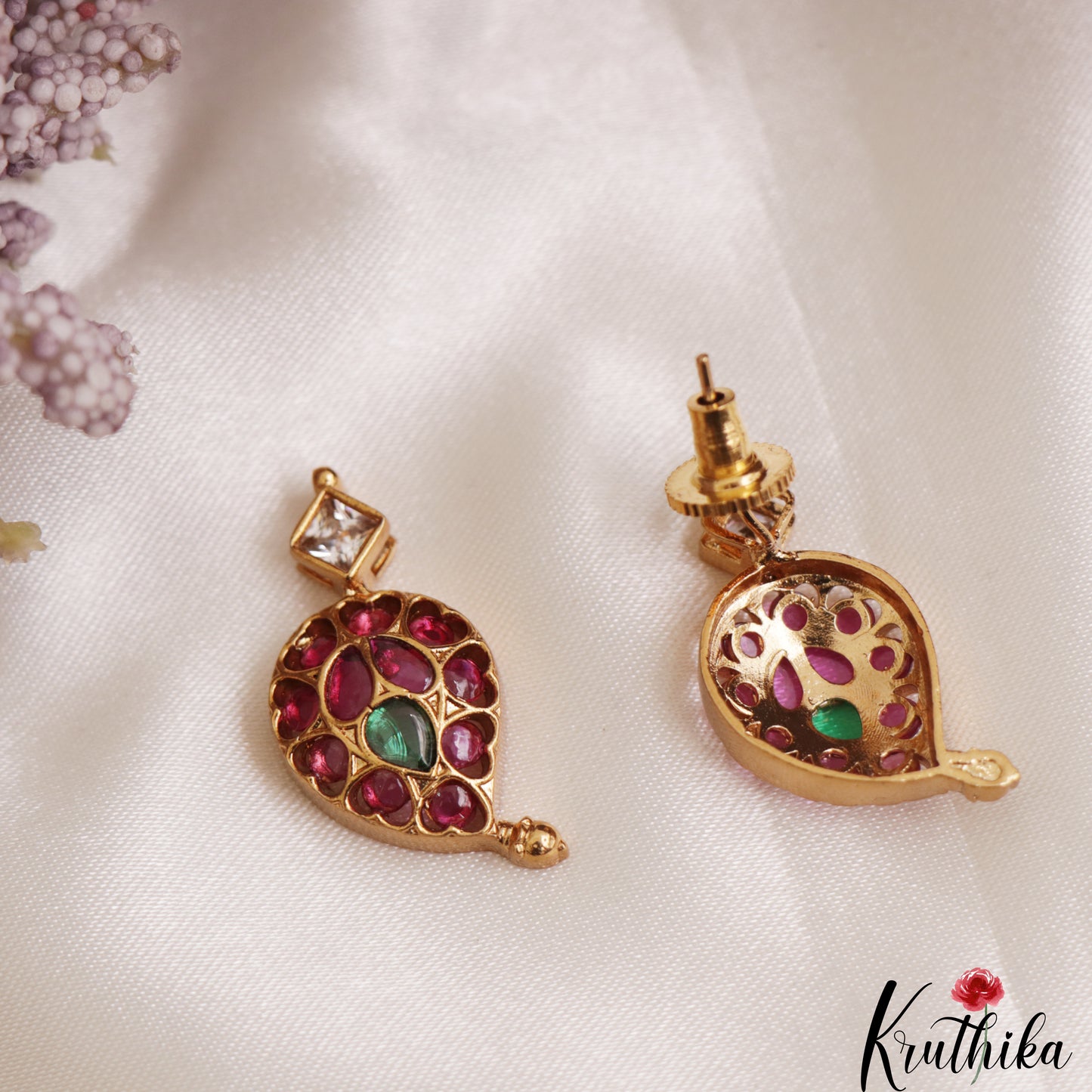 Beautiful Mango Motifs Jadau Necklace NC3093