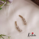 Trendy Dainty AD Stones Ear Climbers / Ear cuffs E726