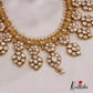 Stunning Leaf Motifs Mossanaite Choker NC2683