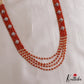Trendy Multi Layered Crystal & Pearl Haaram With Floral Accents LH2129 (Available In 4 Colors)