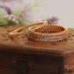 Sparkling Gold-Tone Kids CZ Bangles B546 (Set Of 4 Bangles)