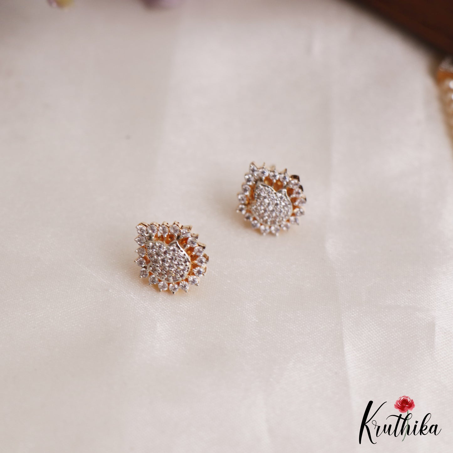 Elegant Multi Layered Crystal & Pearl Haaram With Floral Accents LH2130 (Available In 6 Colors)