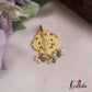 Classic Peacock Motifs Jadau Jada Billa With Green Bead Drops J339 (Available In 2 Colors)
