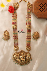 Elegant Lakshmi Beads Haaram Multi LH646