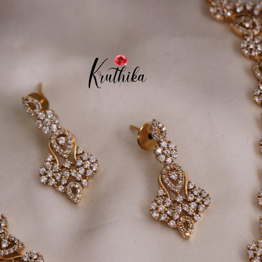 Pretty CZ Sparkling Necklace Set NC2414