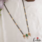 Traditional Shankh Chakra Motifs Black Beads Chain With Pendant NC3095 (Available In 2 Colors)