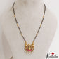 Classic Lakshmi Motifs Black Beads Chain With Pendant NC3100