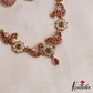 Elegant CZ Floral Peacock Motifs Kemp Choker NC3101