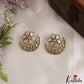Sparkling Floral Motifs CZ Stud Earrings E1186