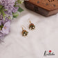 Elegant Teardrop Motifs Jadau Jhumkas WIth Pearl Drops E917