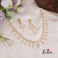 Graceful Leaf Drop Diamond Necklace Set NC2409