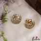 Sparkling Floral Motifs CZ Stud Earrings E1186