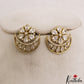 Sparkling Floral Motifs CZ Stud Earrings E1186