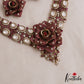 Stunning Rose Blossom Polki Victorian Necklace NC3057 (Available In 2 Colors)