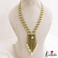 Royal Beaded Layered Necklace with Pearl Drops LH2224