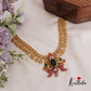 Beautiful Jadau Lakshmi Coin Necklace with Peacock Puligoru Pendant NC2406