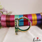 Pretty Openable CZ Frame Bangle With 10 in 1 Interchangeable Color Bangles B543
