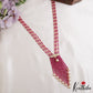 Royal Beaded Layered Necklace with Pearl Drops LH2224