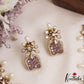 Stunning Floral Motifs CZ Victorian Necklace NC3065 (Available In 3 Colors)