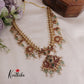 Premium Kemp Peacock Floral Guttapusalu Necklace NC2427