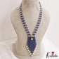 Royal Beaded Layered Necklace with Pearl Drops LH2224