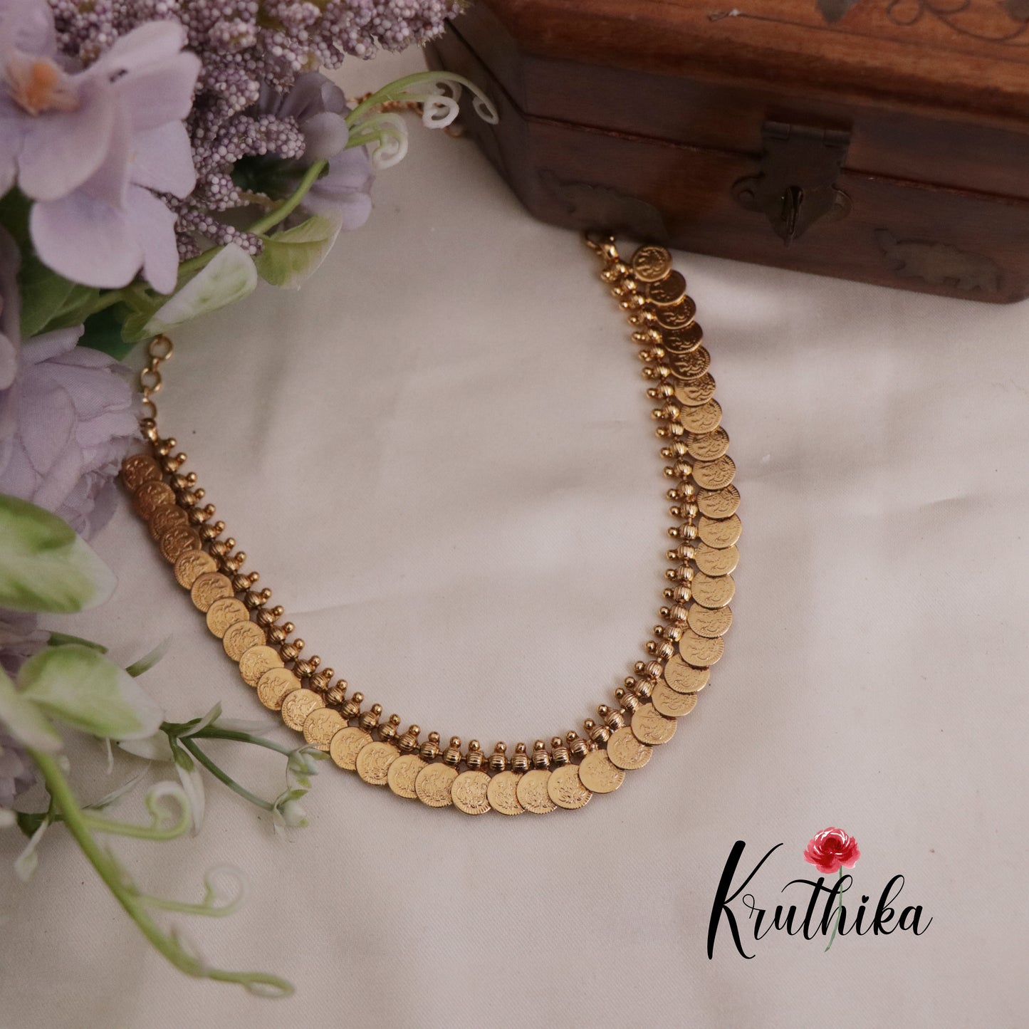 Beautiful Kasu Mala Necklace Set NC2346