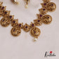 Beautiful Antique Peacock Motifs Coin/Bottu Necklace NC2677