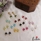Beautiful CZ Floral Motifs Earrings With Interchangeable Stone Drops E1185