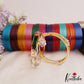 Pretty Openable CZ Frame Bangle With 12 in 1 Interchangeable Color Bangles B537