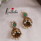 Trendy AD Jhumka with Pearls Drops E755