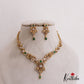 Simple Antique Floral Motifs AD Necklace NC2702