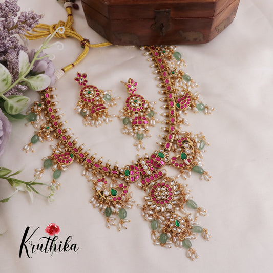 Premium Kundan Jadau Guttapusalu Necklace NC2424