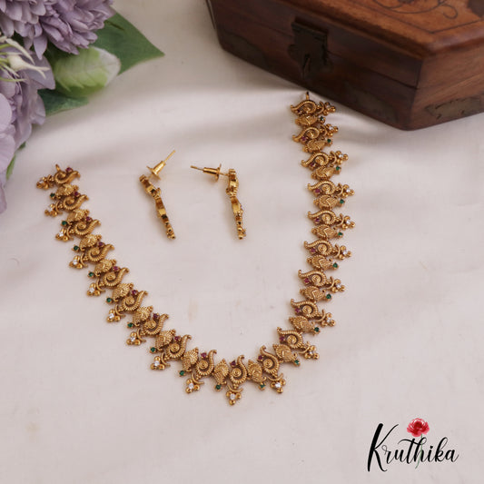Trendy Antique Mango Motifs Necklace NC2705