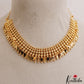 Pretty Gold-Tone Gold Beaded Choker NC3098