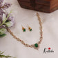 Simple CZ Sparkling Victorian Necklace NC2403