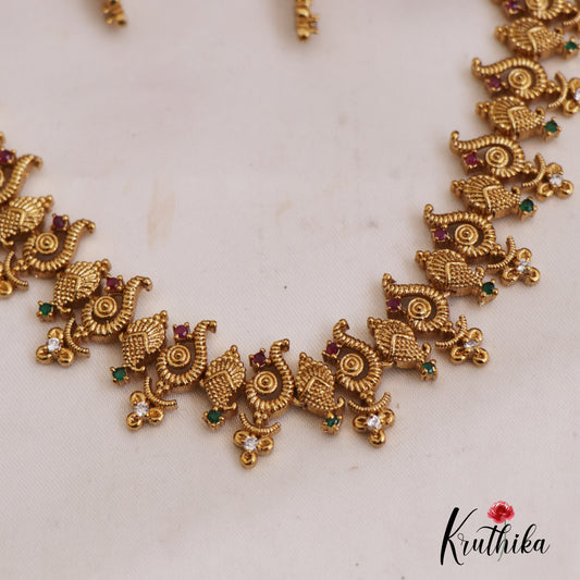 Trendy Antique Mango Motifs Necklace NC2705