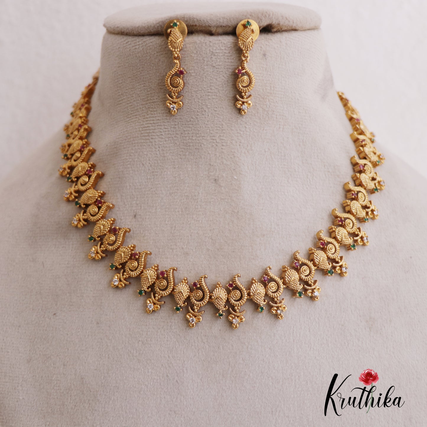 Trendy Antique Mango Motifs Necklace NC2705