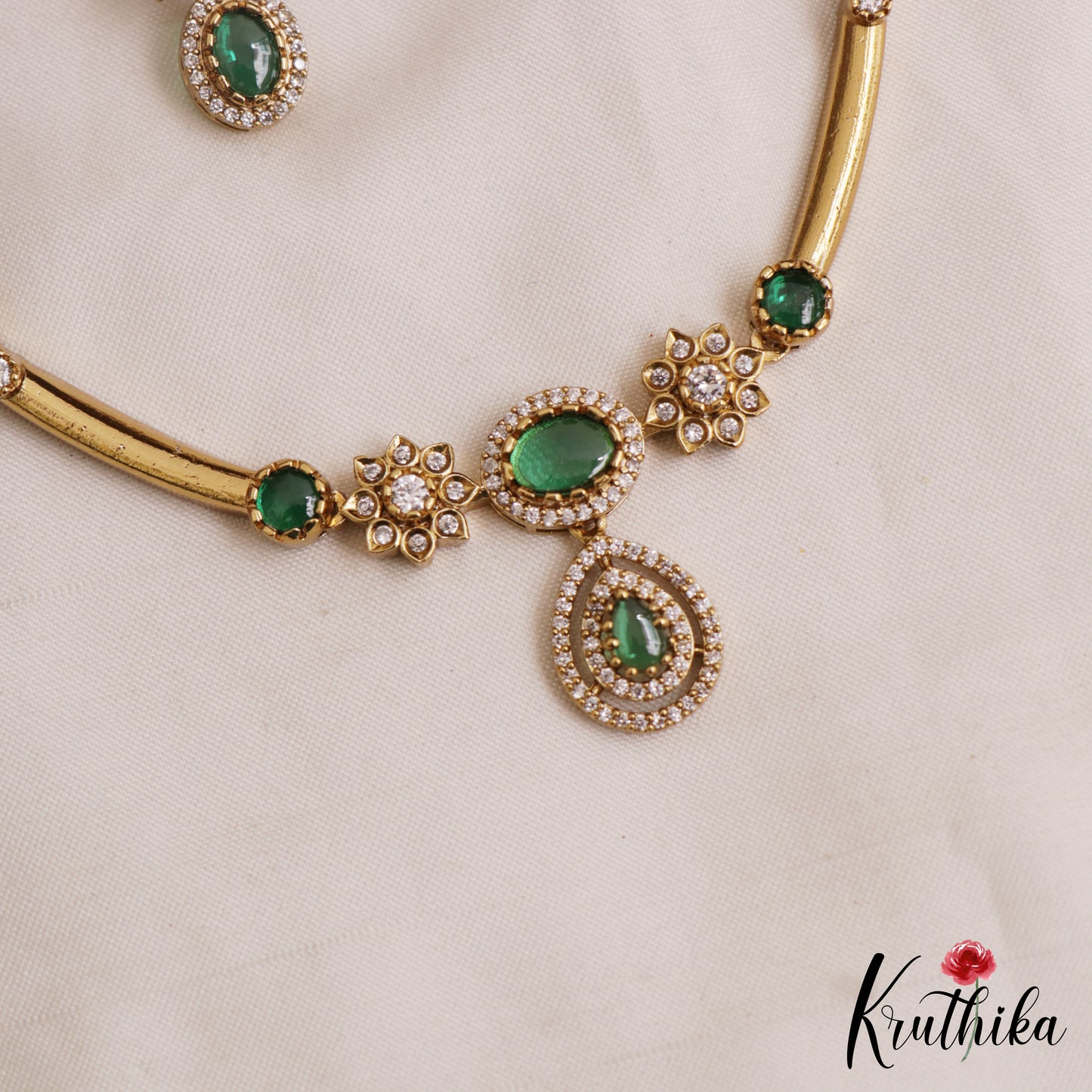Simple Hali Necklace with Water Drop Pendant NC2188 (Available in 4 Colours)