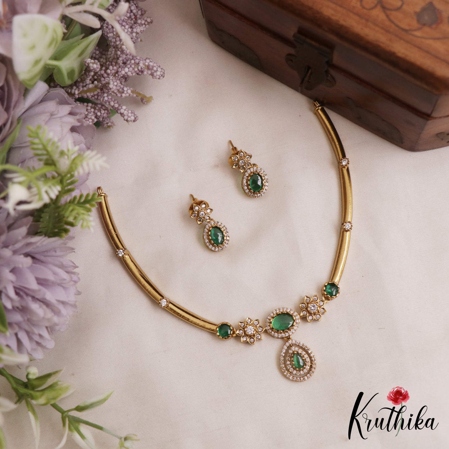 Simple Hali Necklace with Water Drop Pendant NC2188 (Available in 4 Colours)
