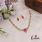 Simple CZ Sparkling Victorian Necklace NC2403