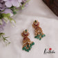 Gorgeous Jadau Jhumka with Green Beads Drops E767