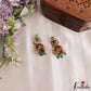Classic Floral Leaf Motifs Jhumkas With Pearl Bead Drops E1206 (Available In 3 Colors)