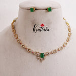 Simple CZ Sparkling Victorian Necklace NC2403