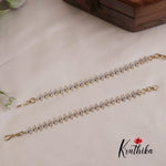 Elegant CZ Sprakling Floral Earchains EC133