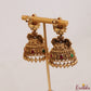 Premium Nagas Elephant Jadau Jhumkas with golden beads E1247