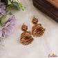 Premium Nagas Elephant Jadau Jhumkas with golden beads E1247